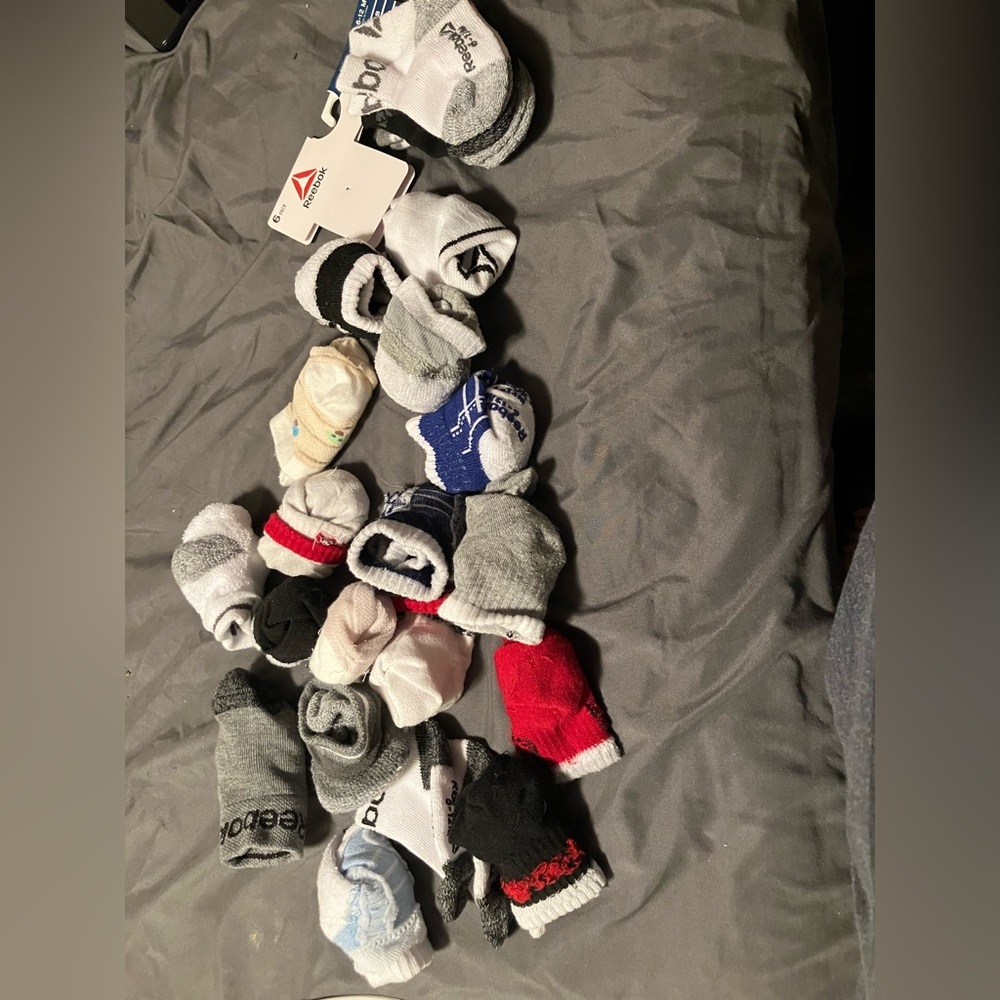 6-12 month baby boy socks rebook and Jordan